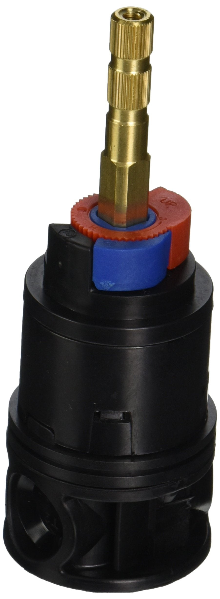 Gerber ceramic check valve cartridge for reliable pressure balance in showers.