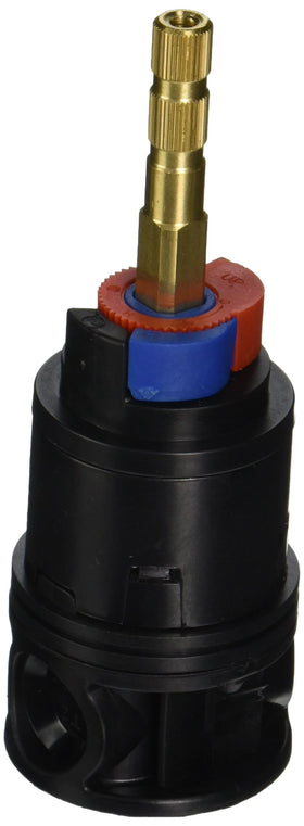 Gerber ceramic check valve cartridge for reliable pressure balance in showers.