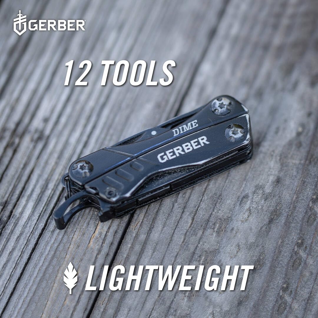 Gerber Dime 12-in-1 bottle opener accessible when closed for quick access