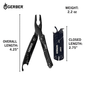 Gerber Dime 12-in-1 compact edc tool stays pocket-ready for quick tasks.