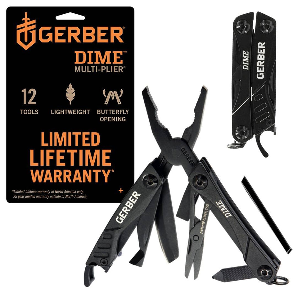 Gerber Dime 12-in-1 needle-nose pliers for precise outdoor tasks