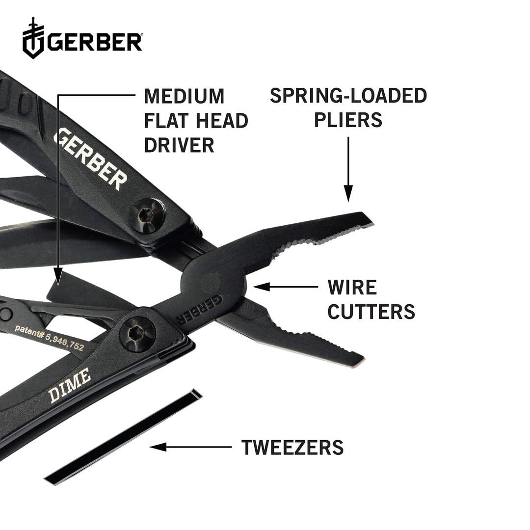 Gerber Dime 12-in-1 scissors ideal for trimming cordage and fabric