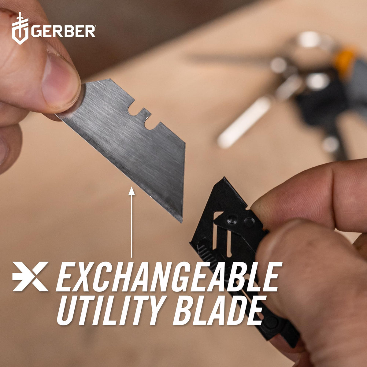 Gerber EAB Slim secure slide lock for safe operation.