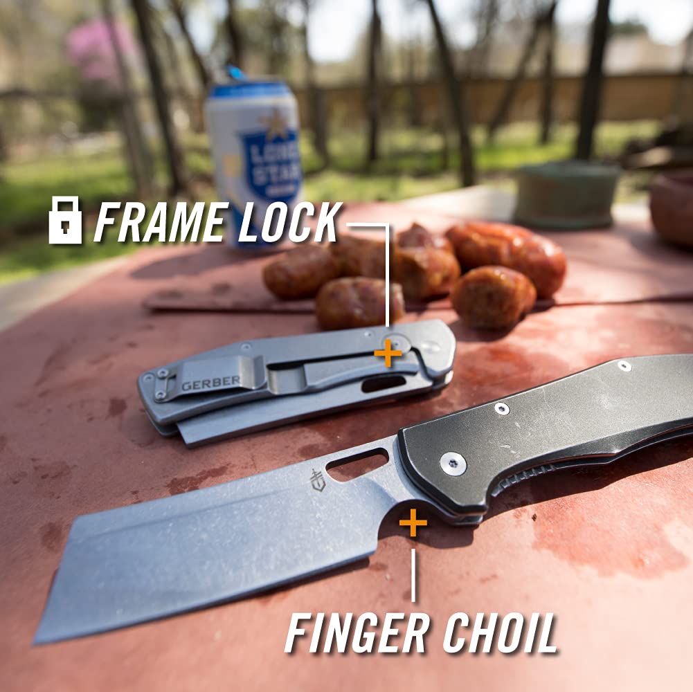 Gerber Flatiron low-profile pocket clip for discreet carry.