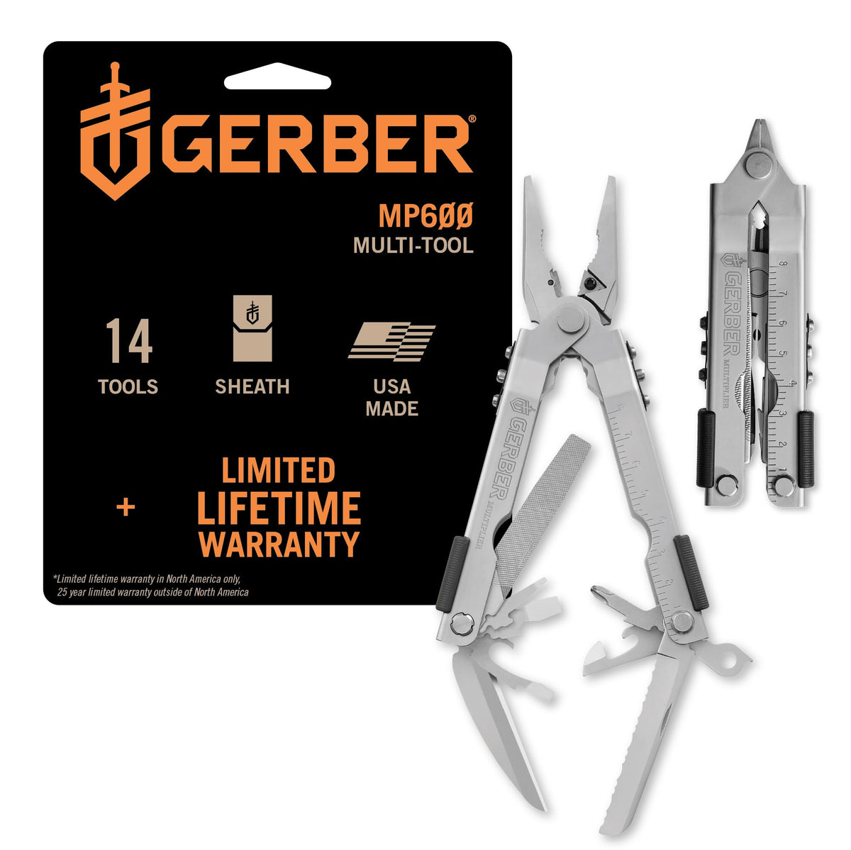 Gerber Gear 07530N needle-nose pliers close-up for precise grip and intricate tasks.