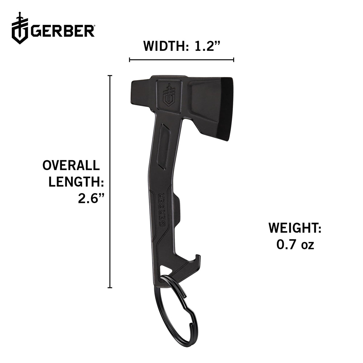 Gerber Hatchet Keychain stainless steel build durable daily use