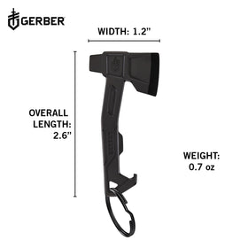Gerber Hatchet Keychain stainless steel build durable daily use