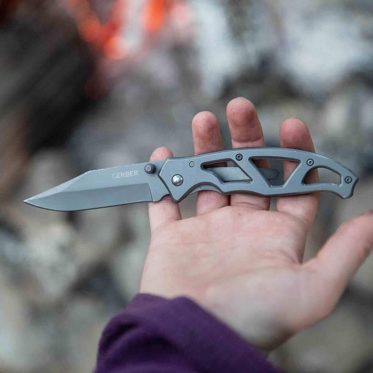 Gerber Paraframe I closed-length view shows compact EDC footprint.