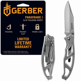 Gerber Paraframe I open-frame view highlighting lightweight design for EDC.