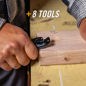 Prybrid bottle opener convenient for on-site breaks