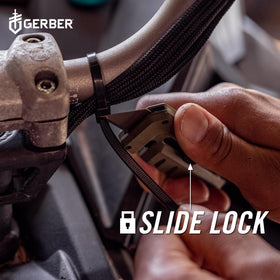 Gerber Prybrid Cord Cut Notch for rope and twine prep.