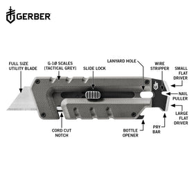 Gerber Prybrid pry bar for opening packages and prying safely.