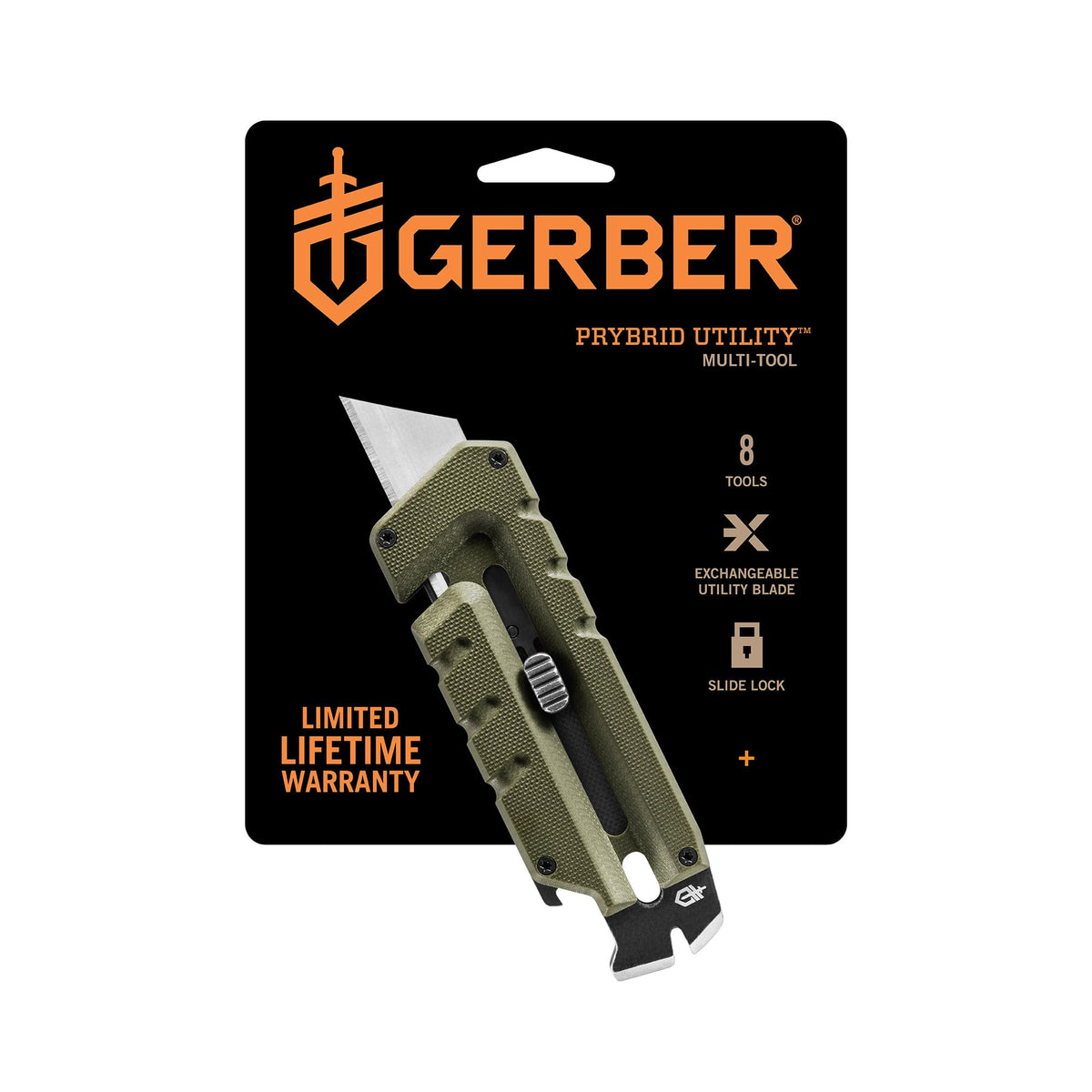 Gerber Prybrid Utility Knife with exchangeable blade for quick, precise cuts.