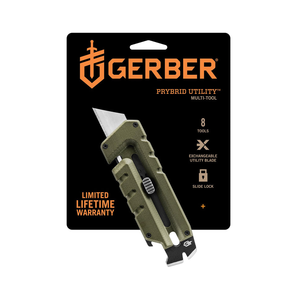 Gerber Prybrid Utility Knife with exchangeable blade for quick, precise cuts.