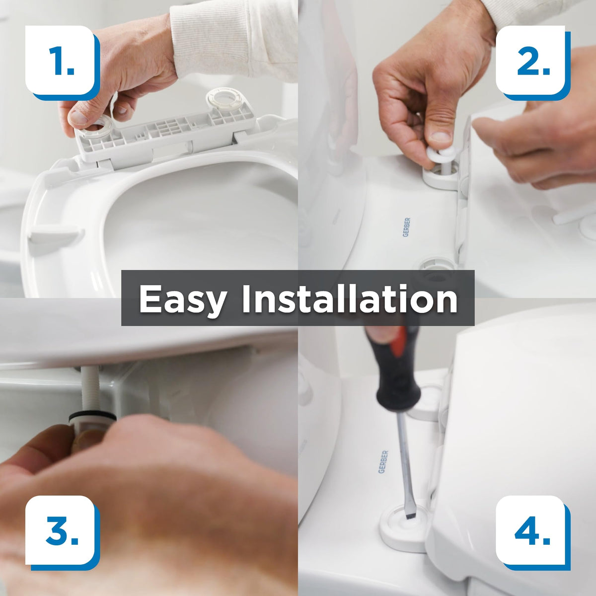 Easy installation with included hardware from Gerber saves time and ensures a snug fit
