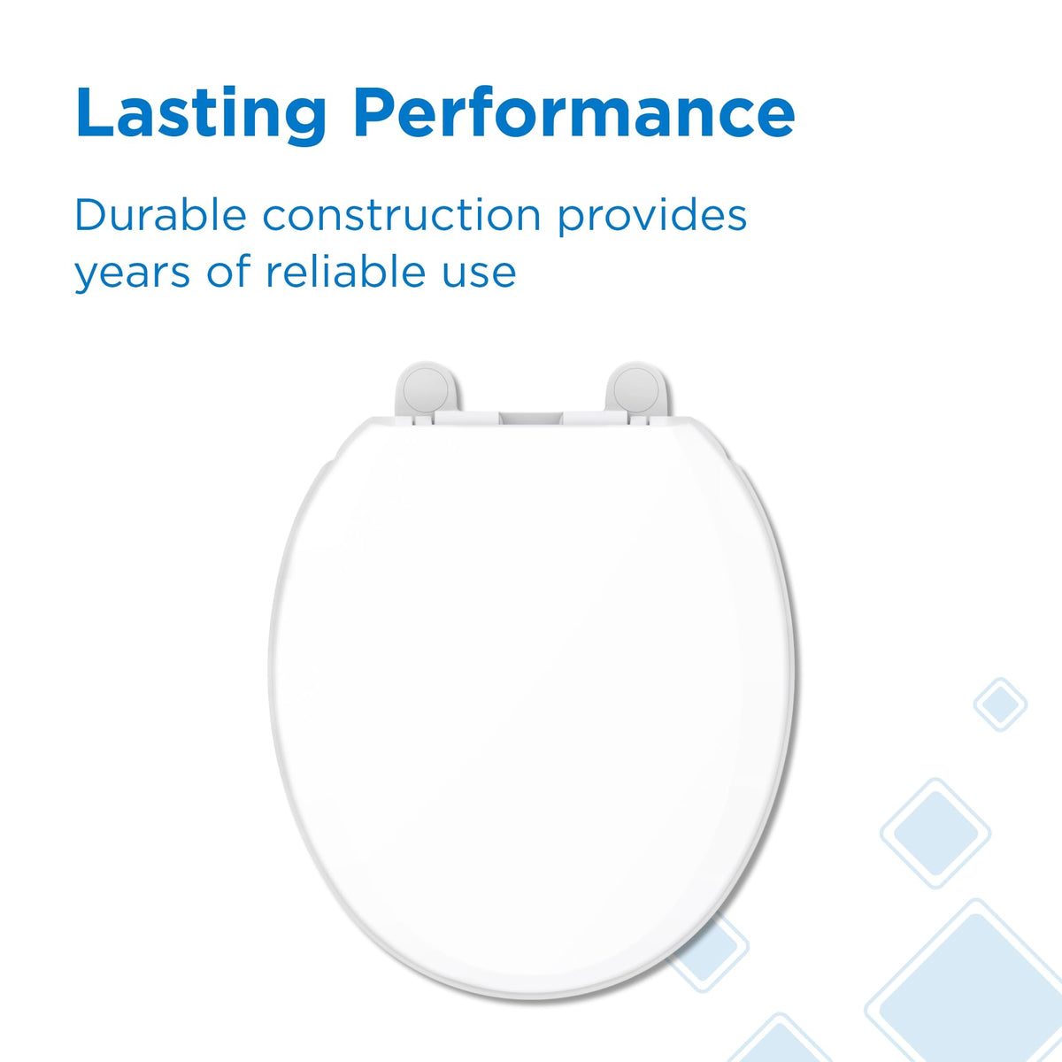 White finish plus durable materials meet everyday bathroom needs with Gerber quality