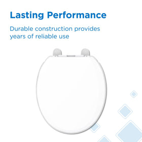 White finish plus durable materials meet everyday bathroom needs with Gerber quality