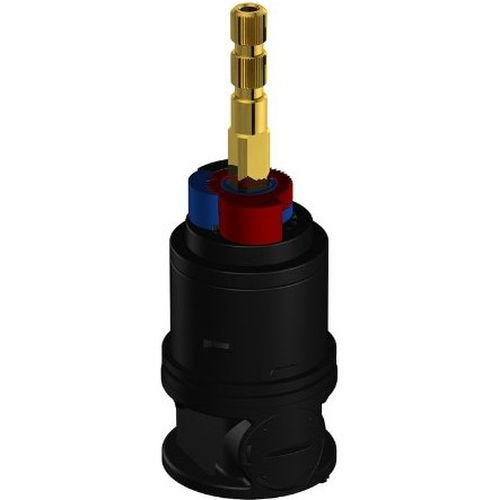 Gerber single-handle installation enables quick bath valve replacement.