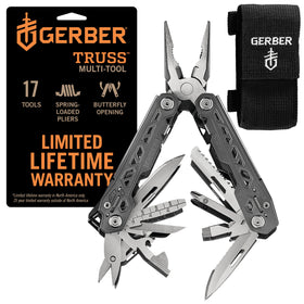 Gerber Truss needle nose pliers shown for precise field repairs.