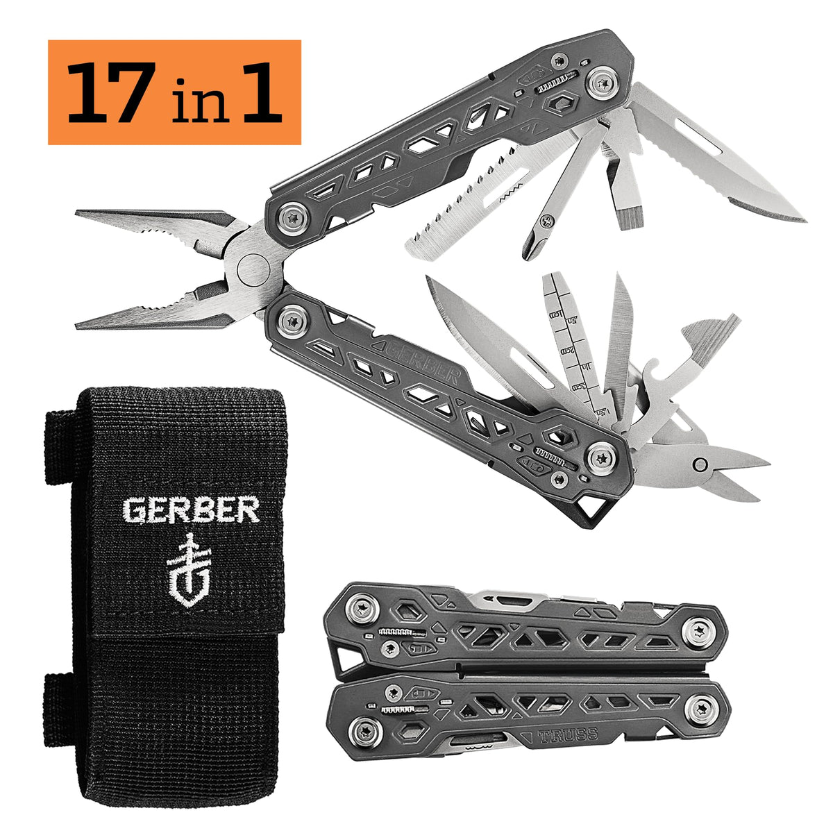 Gerber Truss plain-edge blade ready for clean cuts on the go.