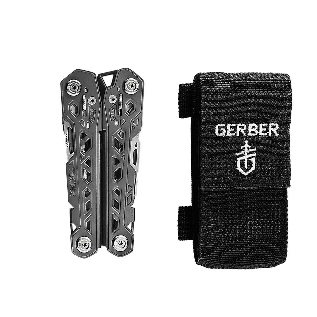 Gerber Truss serrated blade designed for tougher outdoor tasks.