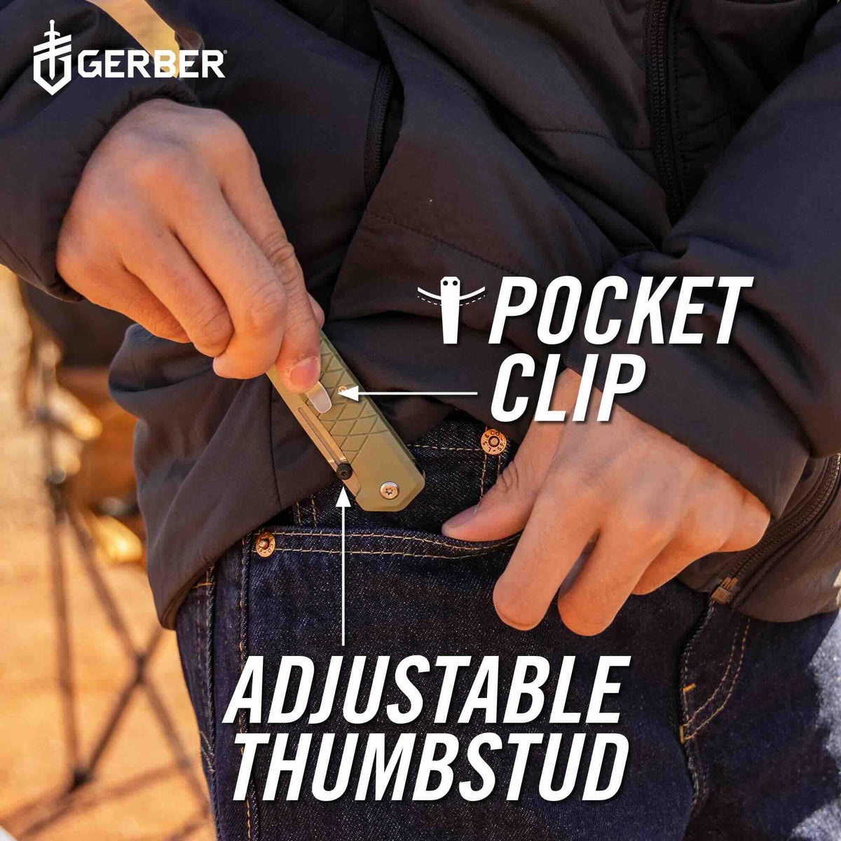 Gerber Zilch spine design highlights unique aesthetics and grip.