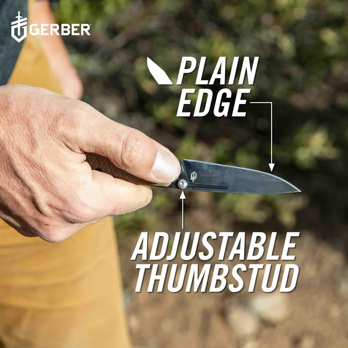 Gerber Zilch textured handle improves grip in damp conditions.