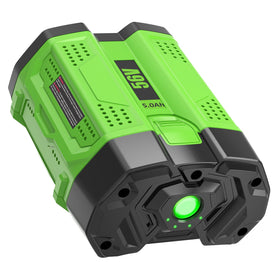 GERIT BATT 56V 5.0Ah front view shows branding and capacity.