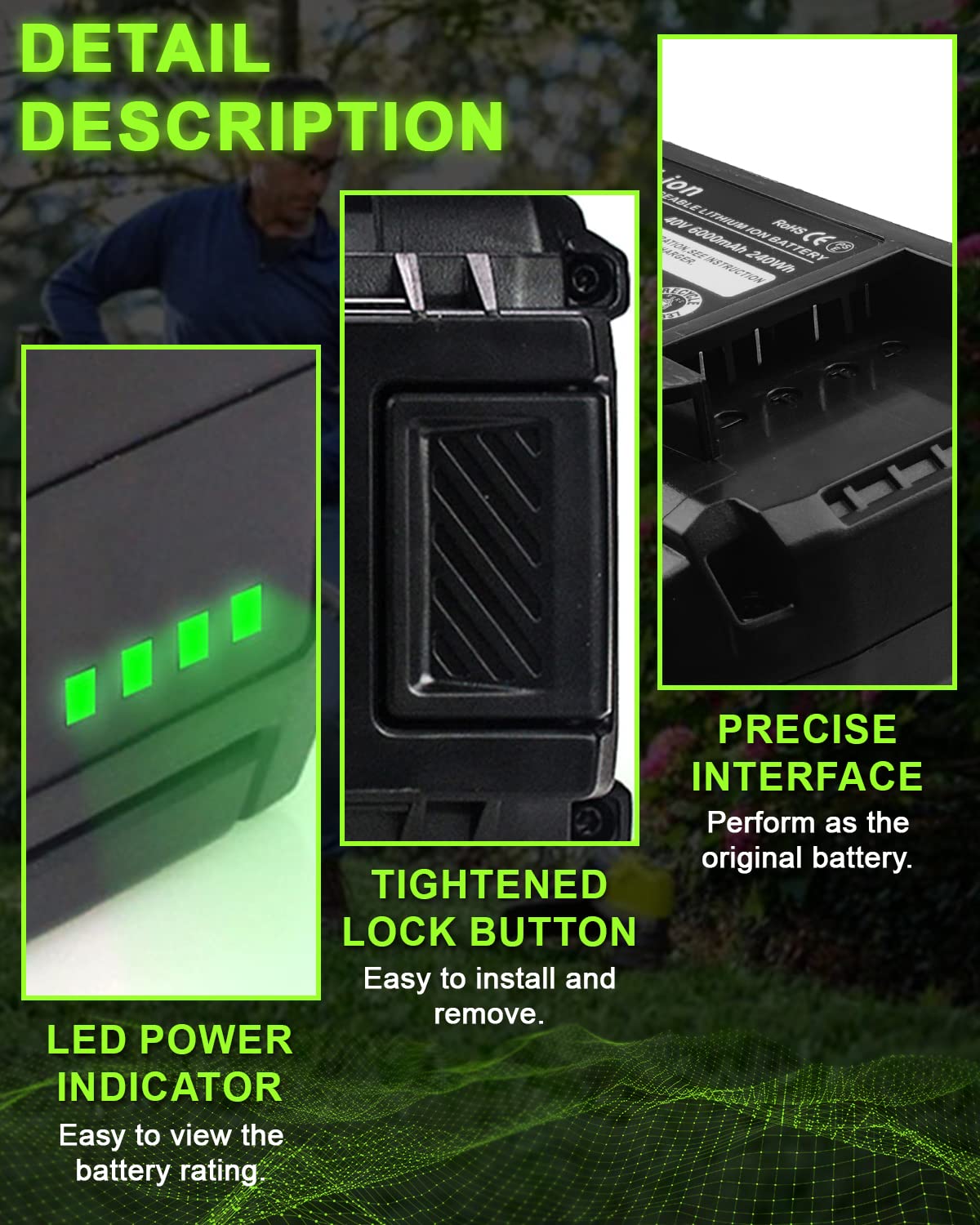 GERIT BATT front view of the two-pack packaging for easy identification.