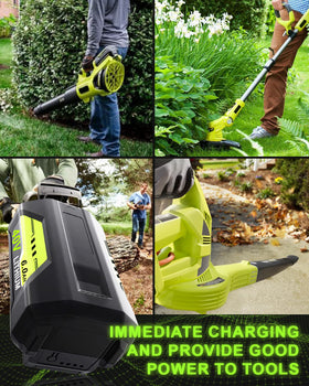 GERIT BATT delivers longer run time for trimming and yard work.