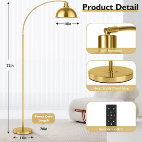Gernehop floor lamp with remote dimming for customizable ambience