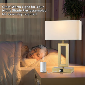 Gernehop nightstand lamp suited for a modern bedroom setup.