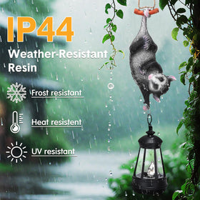 Gerrii resin possum garden decoration for whimsical yard appeal