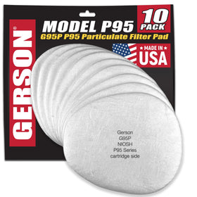 Gerson P95 filter pad box for ready protection in paint and spray environments.