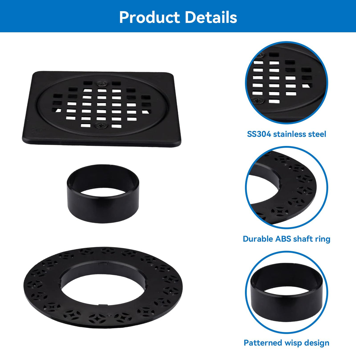 Gertrdti SS304 stainless steel body offers durability and rust resistance