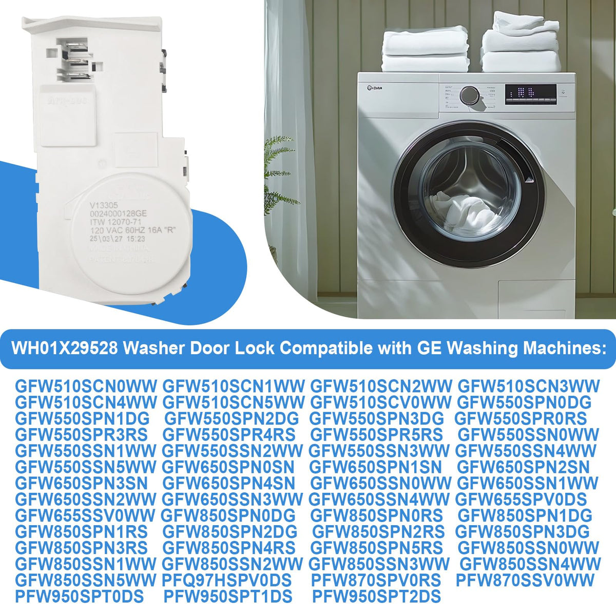 Gesleben lock compatibility with GE models for easy replacement.