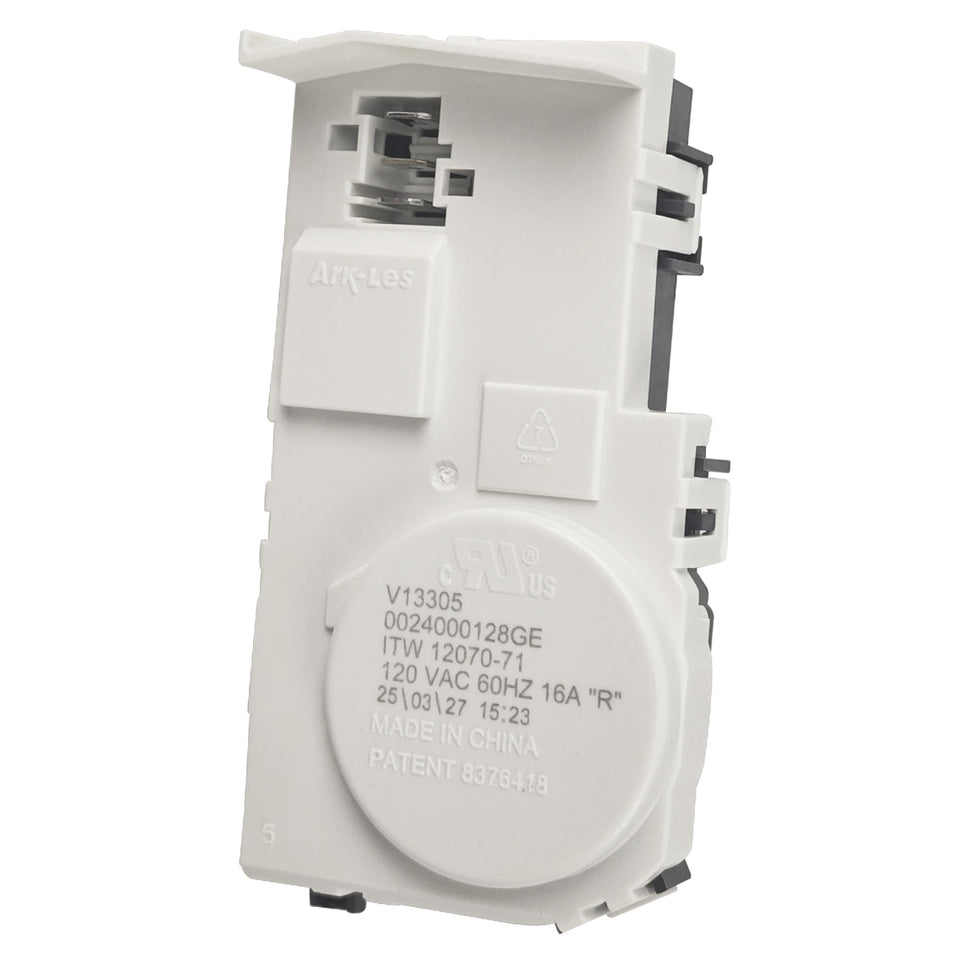 Gesleben WH01X29528 door lock closeup for GE washers, durable performance.