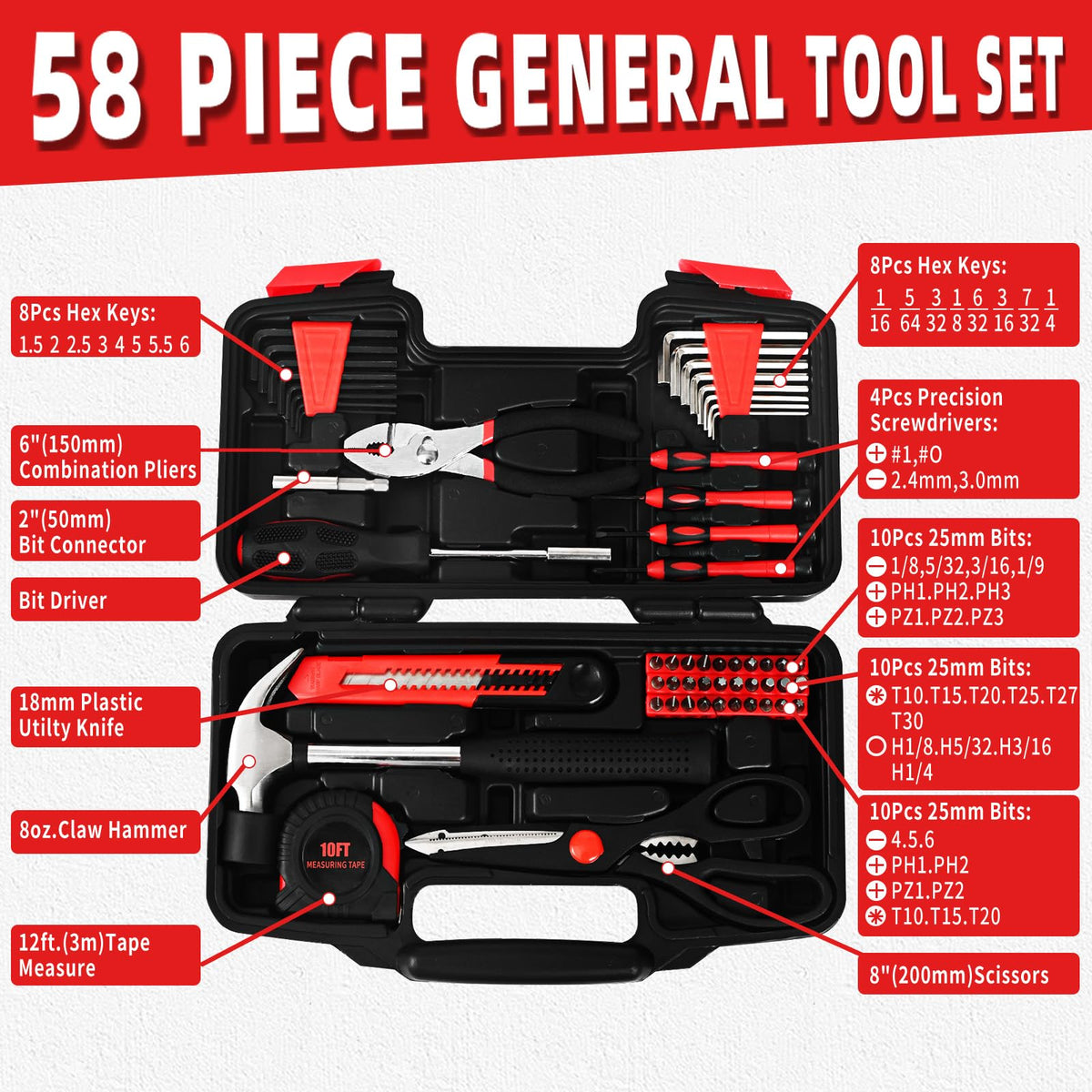 GETFOO screwdriver bits collection for versatile quick fixes.