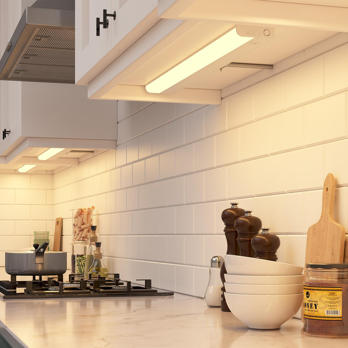 GETINLIGHT 3000K soft white front view for warm kitchen tasks
