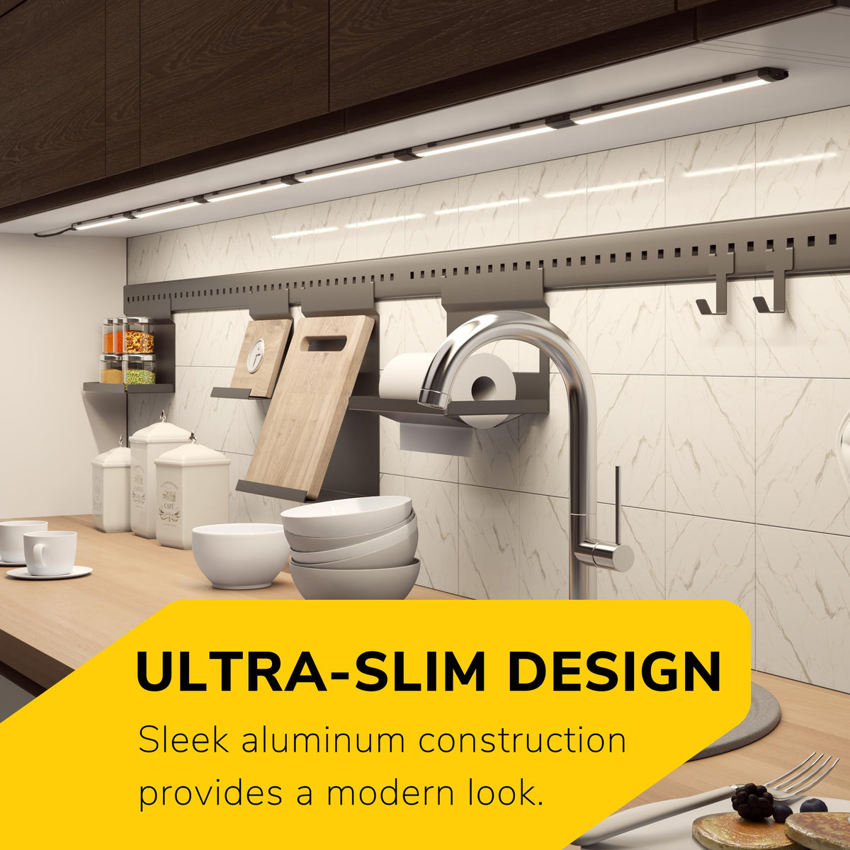 GETINLIGHT brushed nickel finish close-up adds a polished, modern look