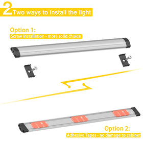 GETINLIGHT clip-screws installation demonstrates flexible mounting options