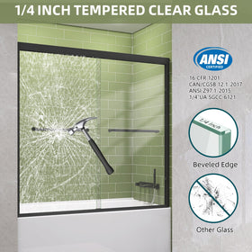 GETPRO tub door aluminum frame delivers durable support for long-lasting use.