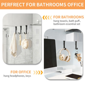 Getube rust-proof hardware ensures durable bathroom organization.