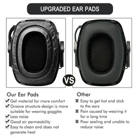 GEVO ear pads with snap-in design for quick, tool-free replacement.