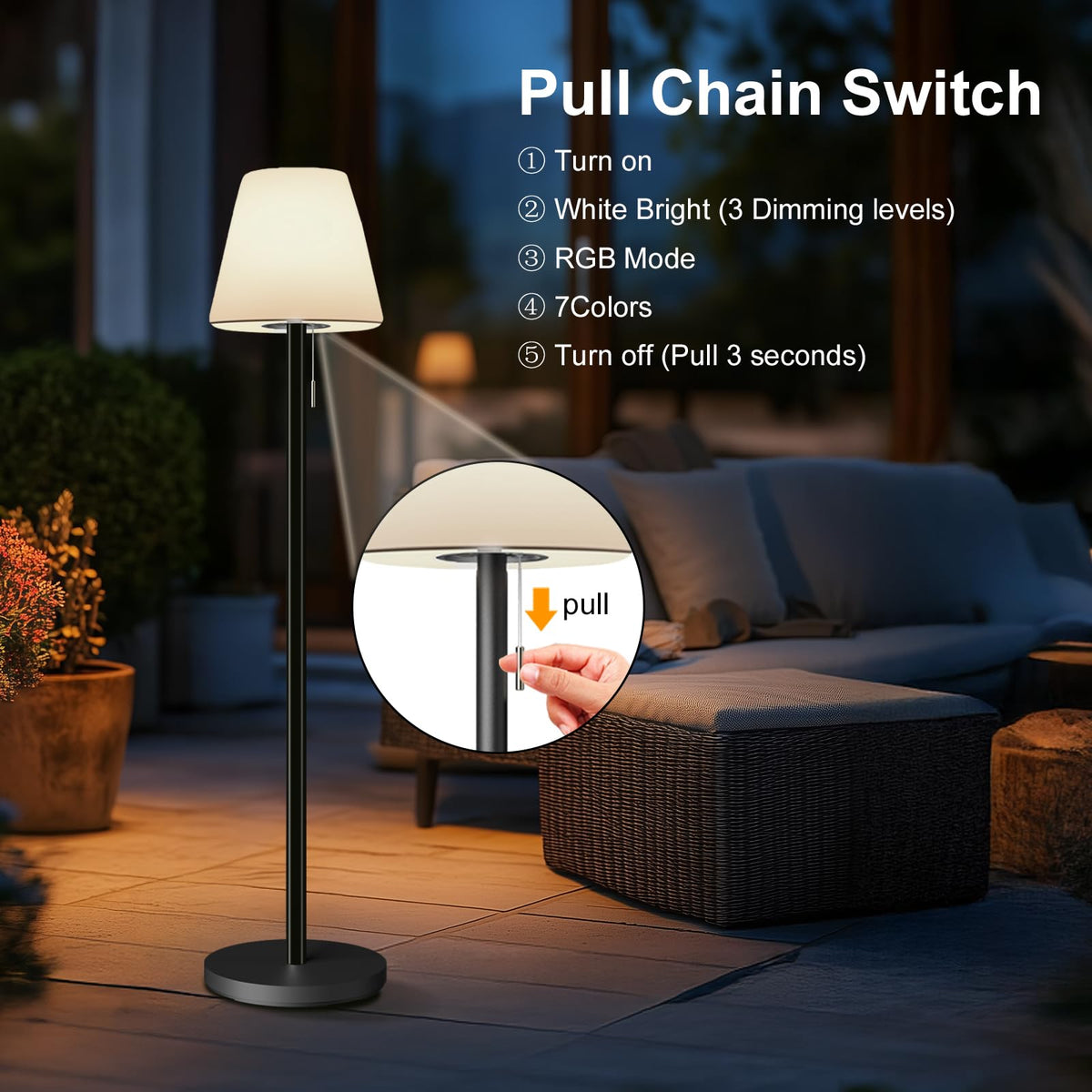 Gewiny lamp with remote control and memory function for easy use