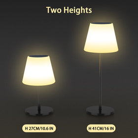 Gewiny solar table lamp with remote control lighting the table