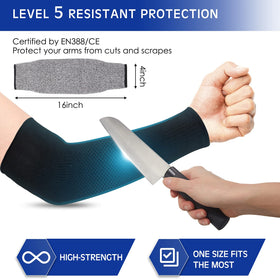 Geyoga level 5 cut resistance sleeve shields forearms from sharp objects