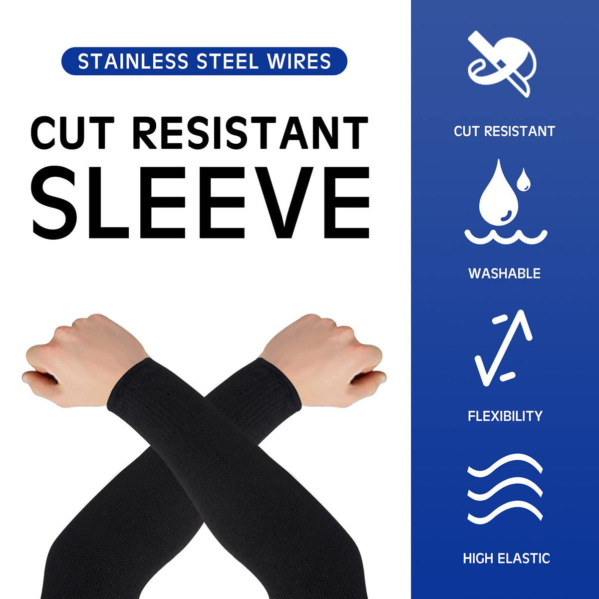 Geyoga arm sleeves two packs show dark colors for versatile arm protection