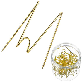 Geyoga gold fabric-panel wall wire hook in packaging, ready to organize lightweight items.
