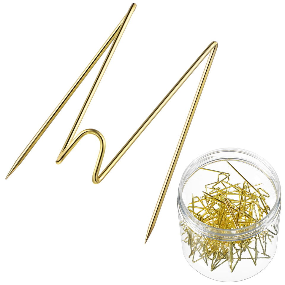 Geyoga gold fabric-panel wall wire hook in packaging, ready to organize lightweight items.
